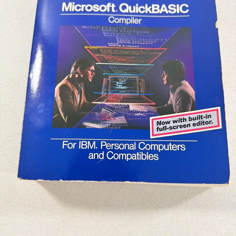 MICROSOFT QuickBASIC Compiler 2.0 for‎ IBM Computers (TPB 1986) Vintage Manual